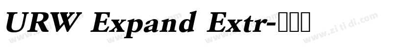 URW Expand Extr字体转换 URW Expand Extr字体转换
